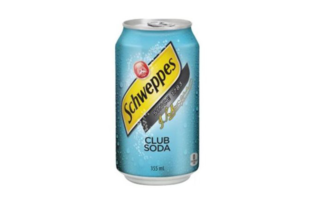 Club soda canettes